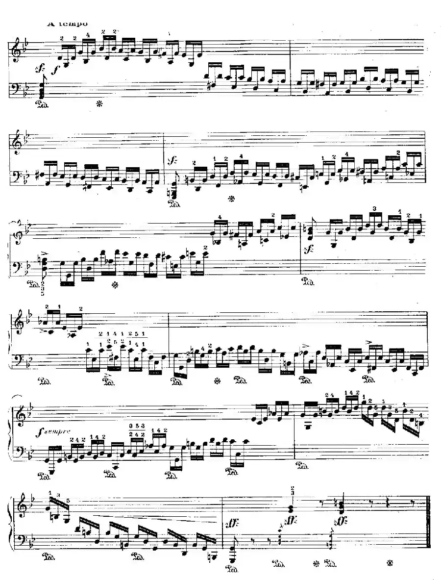 12 Etudes For The Left Hand Op.92 No.6（12首为左手而作的钢琴练习曲）