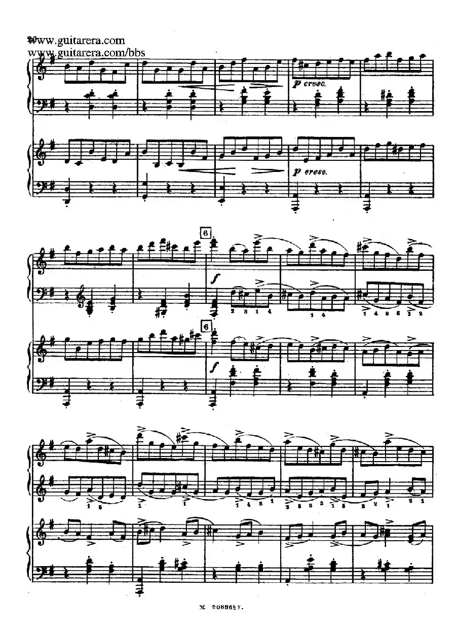 第二双钢琴组曲 Suite for Two Pianos No.2 Op.17（2. 圆舞曲 Valse）