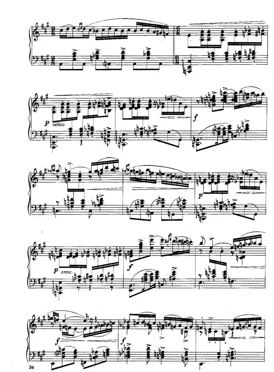 Six Préludes Exotiques Op·17（6首特色前奏曲·3）