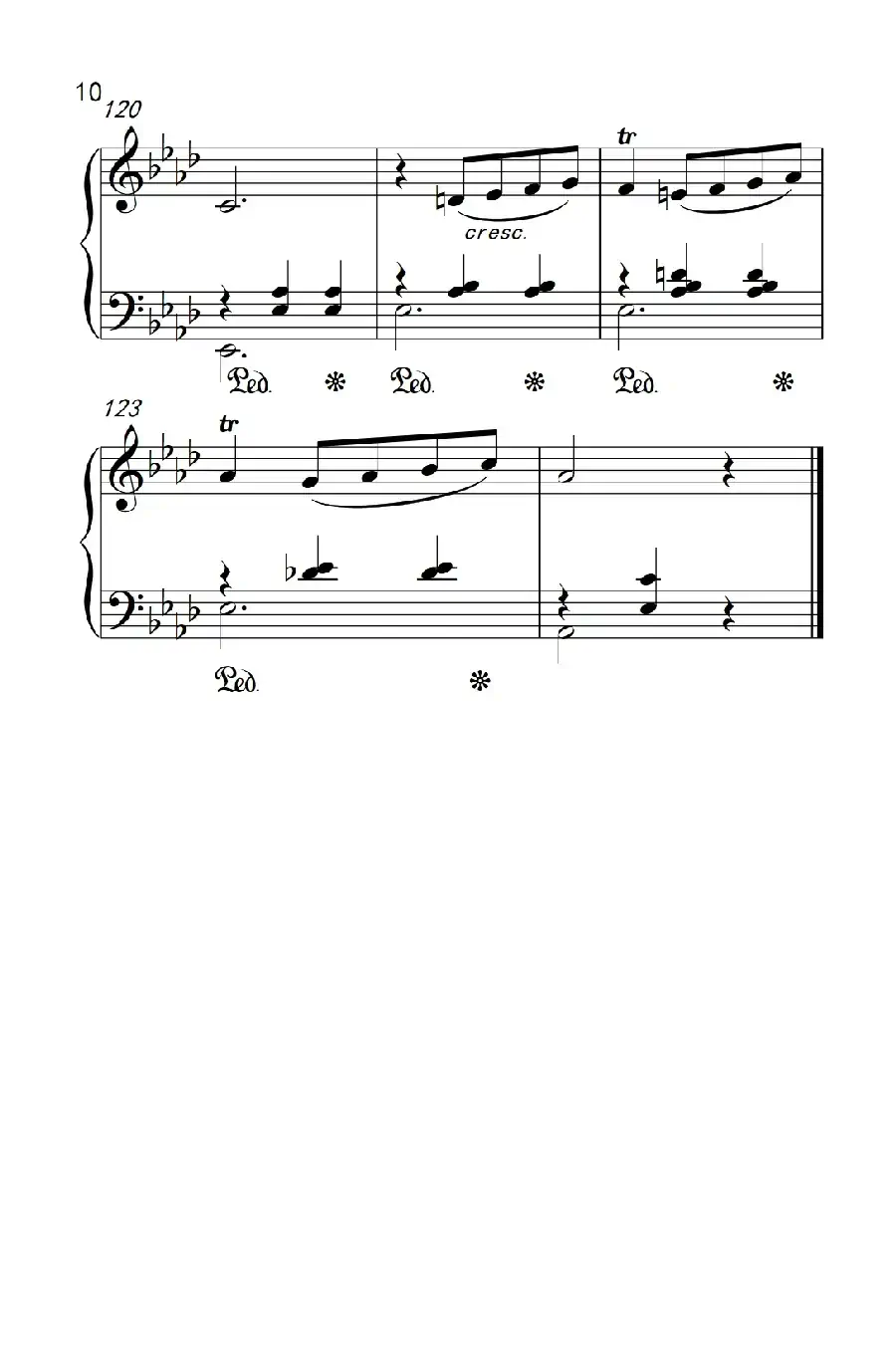 第七级2.圆舞曲 Opus posth.70 No.2(中央音乐学院 钢琴(业余)考级教程 7-9级)