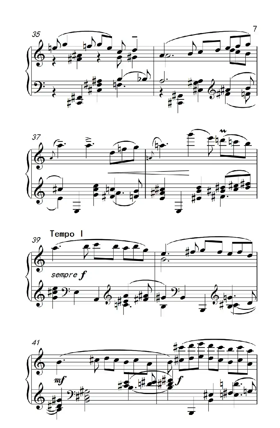 六首保加利亚节奏舞曲 第一首(巴托克 小宇宙 钢琴教程 6)