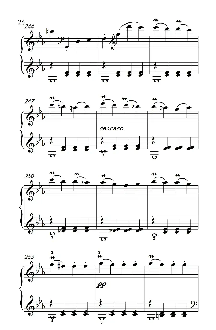 第八钢琴奏鸣曲（悲怆） 极慢的慢板序奏转辉煌的快板