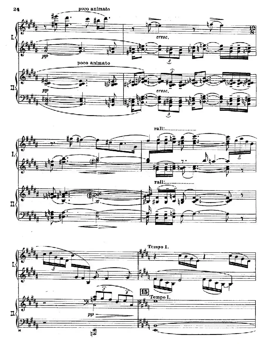 The Pines of Rome（交响诗《罗马的松树》·双钢琴）（第三部分：吉阿尼库伦山的松树）