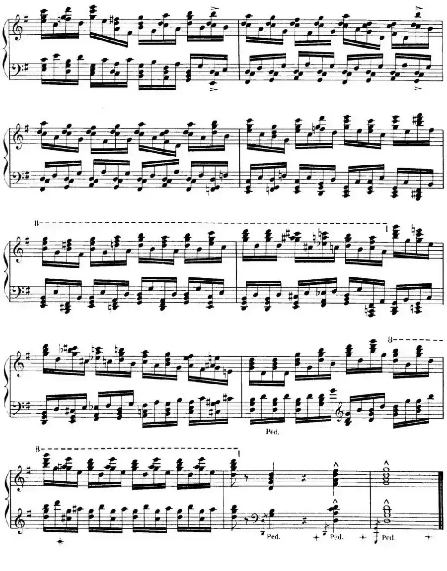 15 Etudes de Virtuosité Op.72 No.3 (十五首钢琴练习曲之三)
