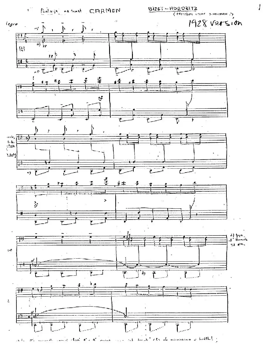 Carmen Variations 12 Pieces（12首卡门主题变奏曲·1）