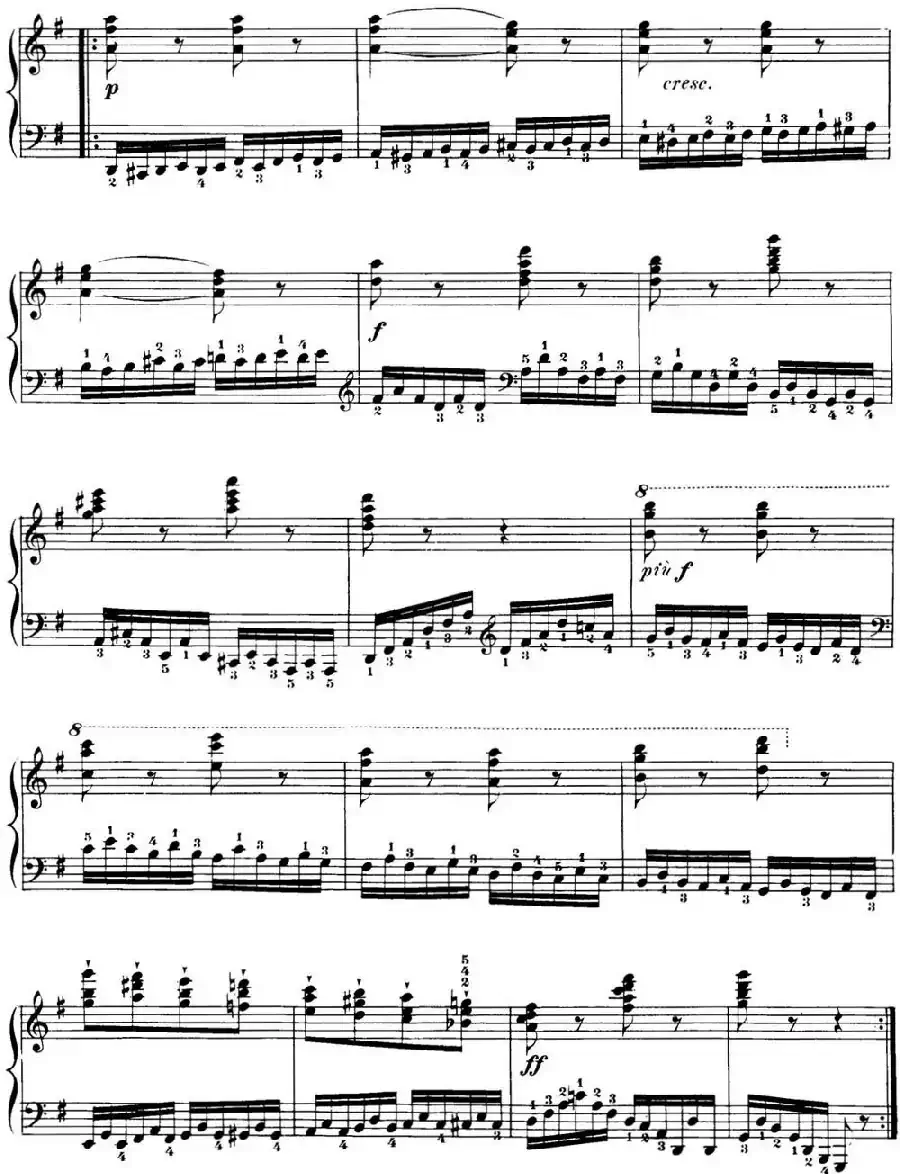 40首车尔尼Op.299钢琴快速练习曲（NO.18）