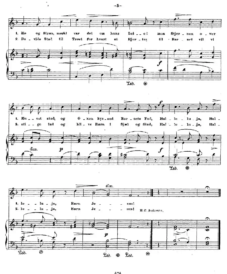 Bárnenes Juul Op.36（孩子们的圣诞夜·1. 圣诞钟声 2. 圣诞诗）