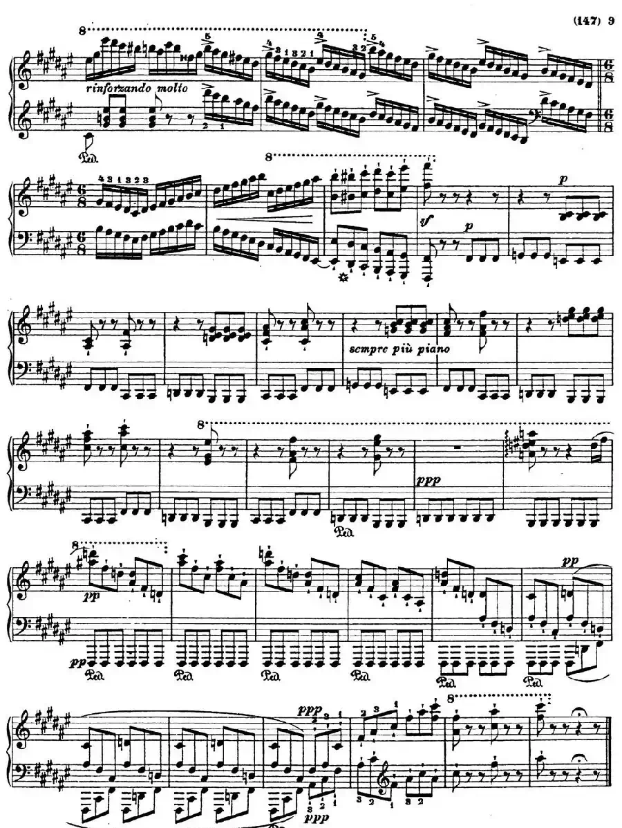 李斯特音乐会练习曲 S145（1 S145 森林的呼啸 Waldesrauschen）