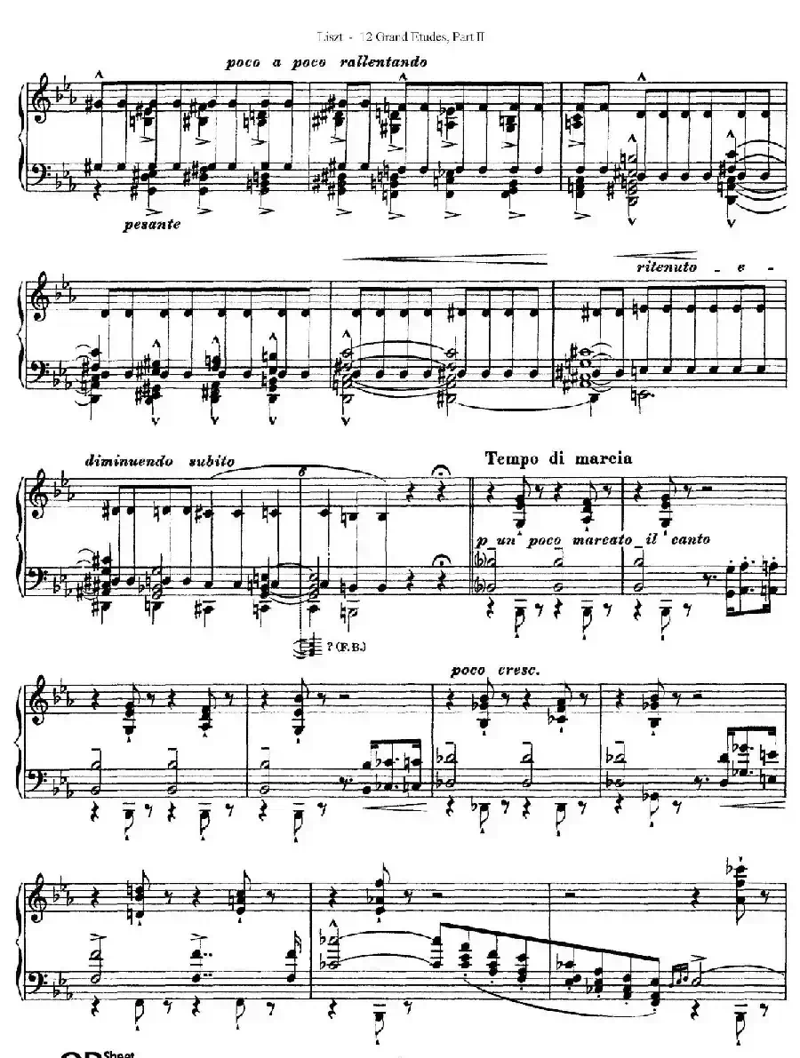12 Grand Etudes S.137（12首华丽的练习曲·7）