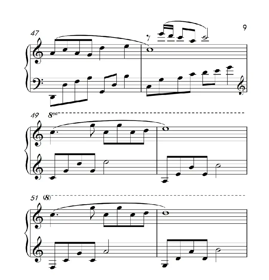 荷塘月色(《弹吧音教》制谱)