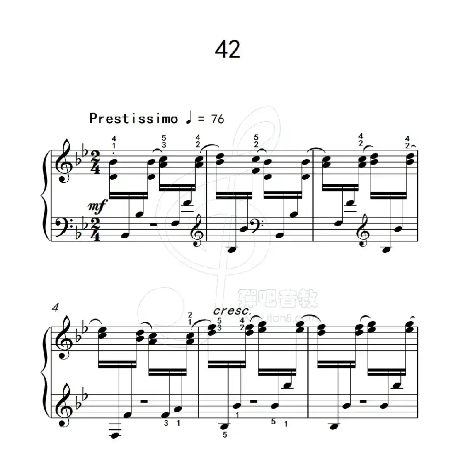 练习曲 42(克拉莫钢琴练习曲60首)