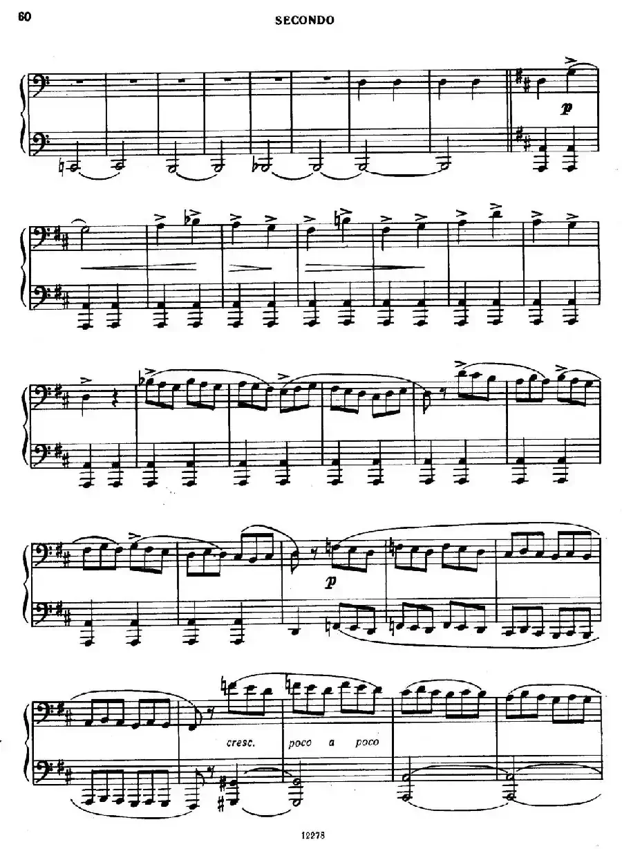 Tarantella in D Major（D大调塔兰泰拉舞曲·四手联弹）