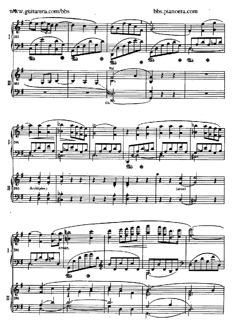 e小调第一钢琴协奏曲 Op.11（双钢琴版·第一乐章）