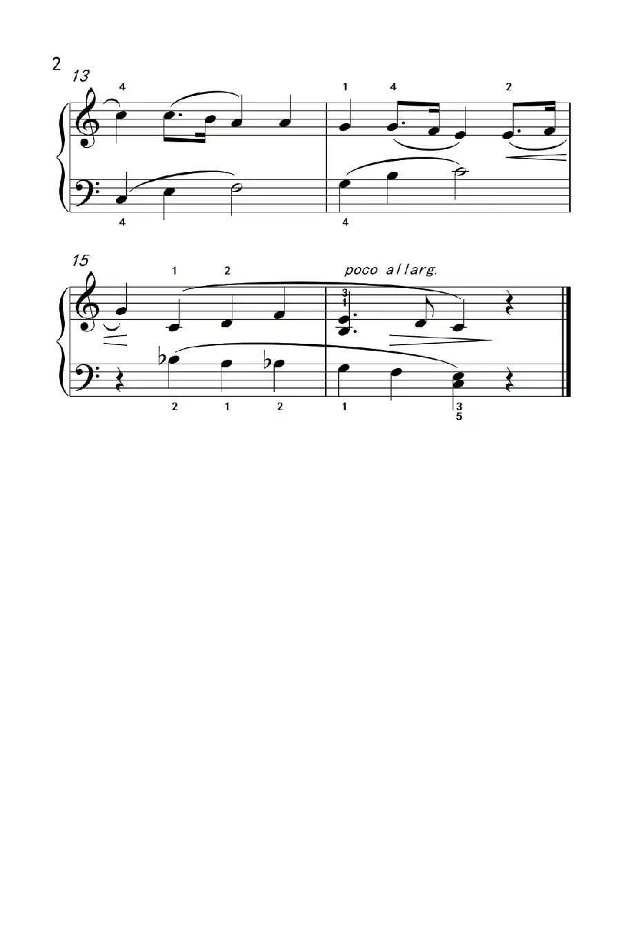 乡村舞曲（约翰·汤普森 成人钢琴教程 第二册）