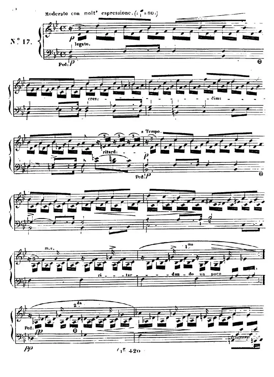 24 Exercices et Preludes Op.21（24首前奏练习曲·17）