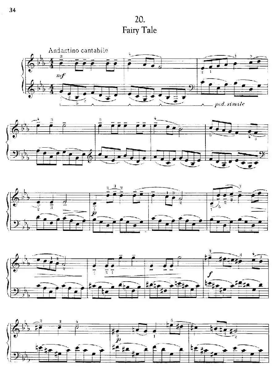 Thirty Pieces For Children Op.27（30首儿童钢琴曲 16—20）