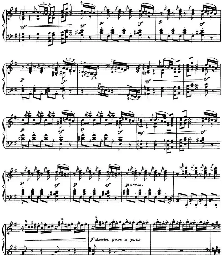 柴可夫斯基 四季 11月 在马车上 E大调 Troika E major