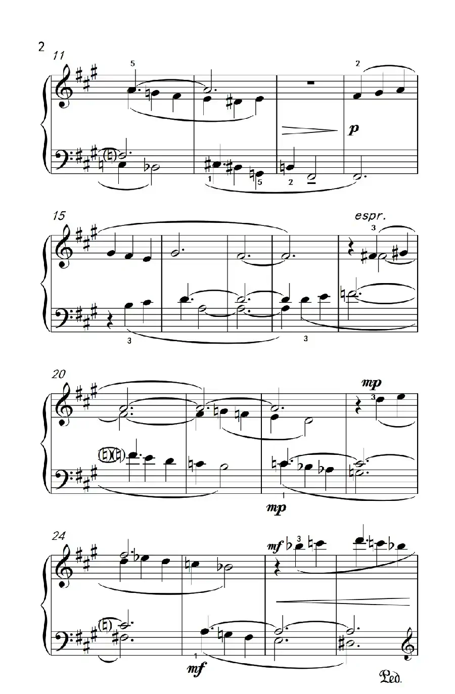 间奏曲（巴托克 小宇宙 钢琴教程 4）