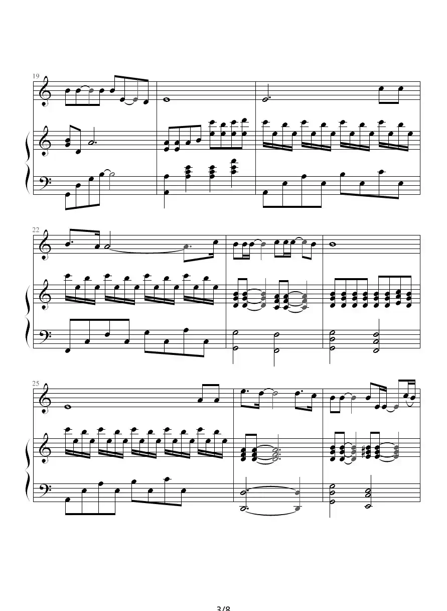 花落（钢琴伴奏谱）