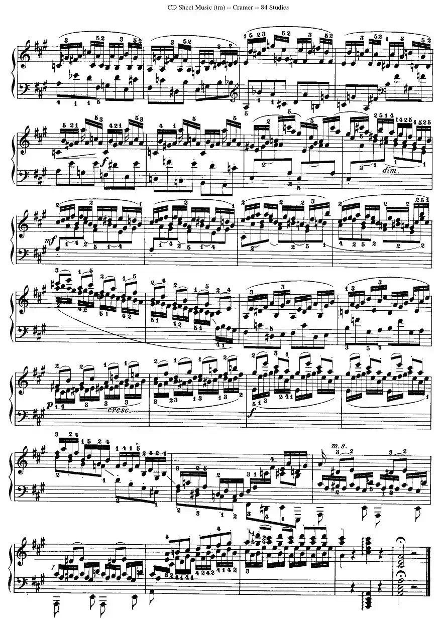 Cramer - 84 exercices（46—50）（克拉莫84首钢琴练习曲）