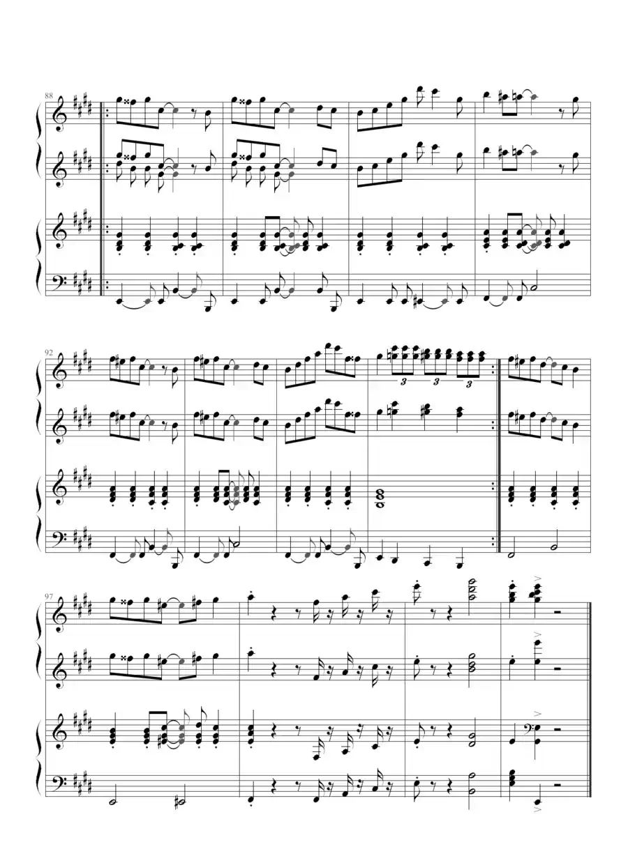 小兔来了（四手联弹）