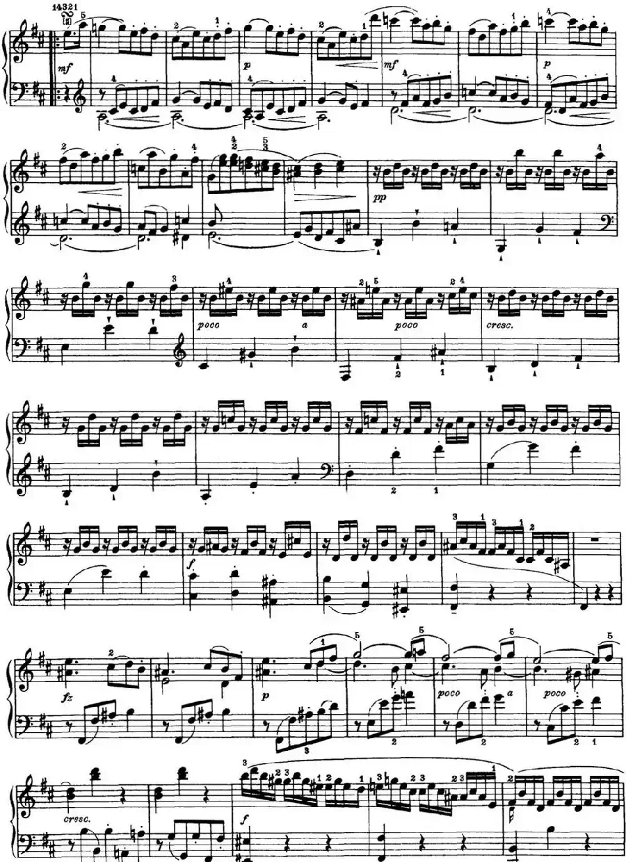 海顿 钢琴奏鸣曲 Hob XVI 24 in D major