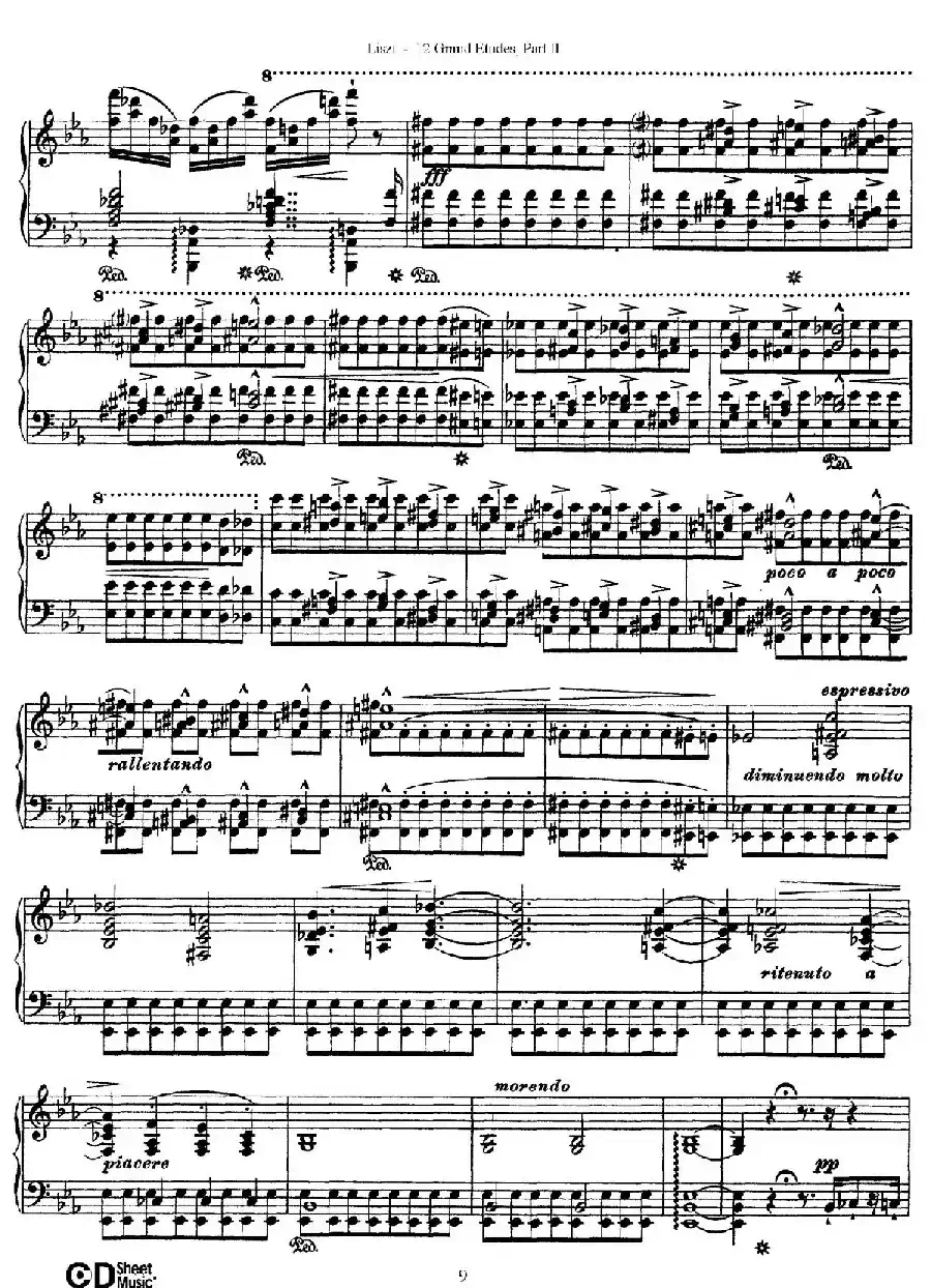 12 Grand Etudes S.137（12首华丽的练习曲·7）