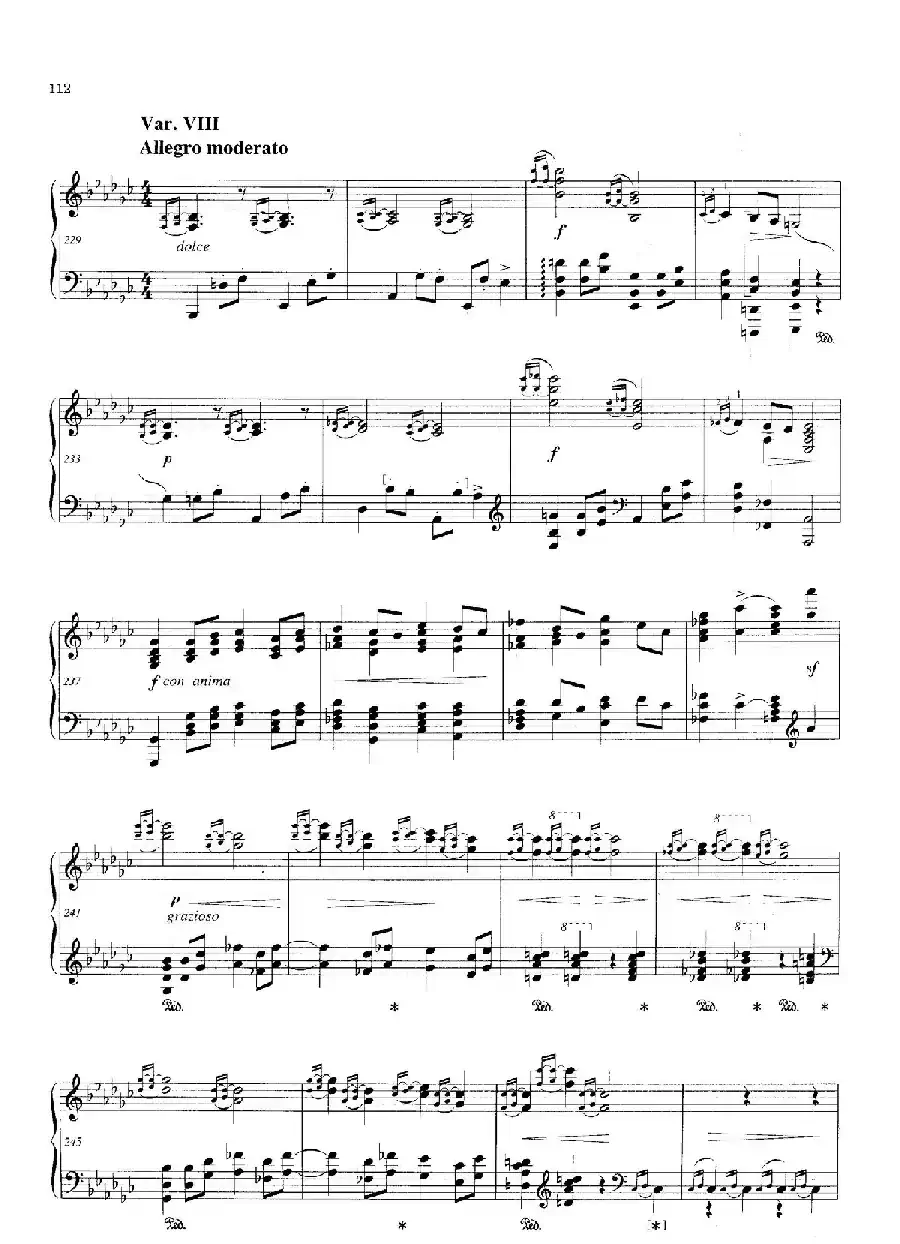 Variations and Fuge in e-flat Minor Op.23（降e小调主题变奏与赋格）