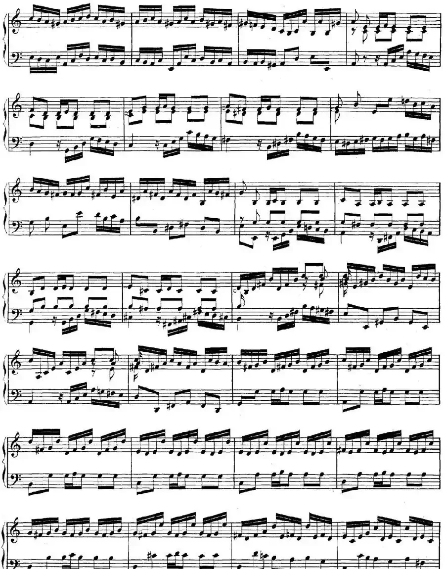 英国组曲No.2 巴赫 a小调  2nd Suite BWV 807