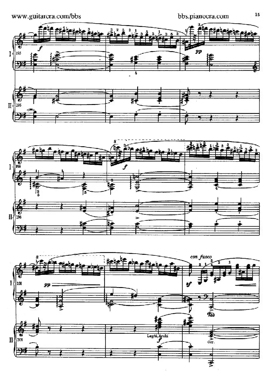 e小调第一钢琴协奏曲 Op.11（双钢琴版·第一乐章）