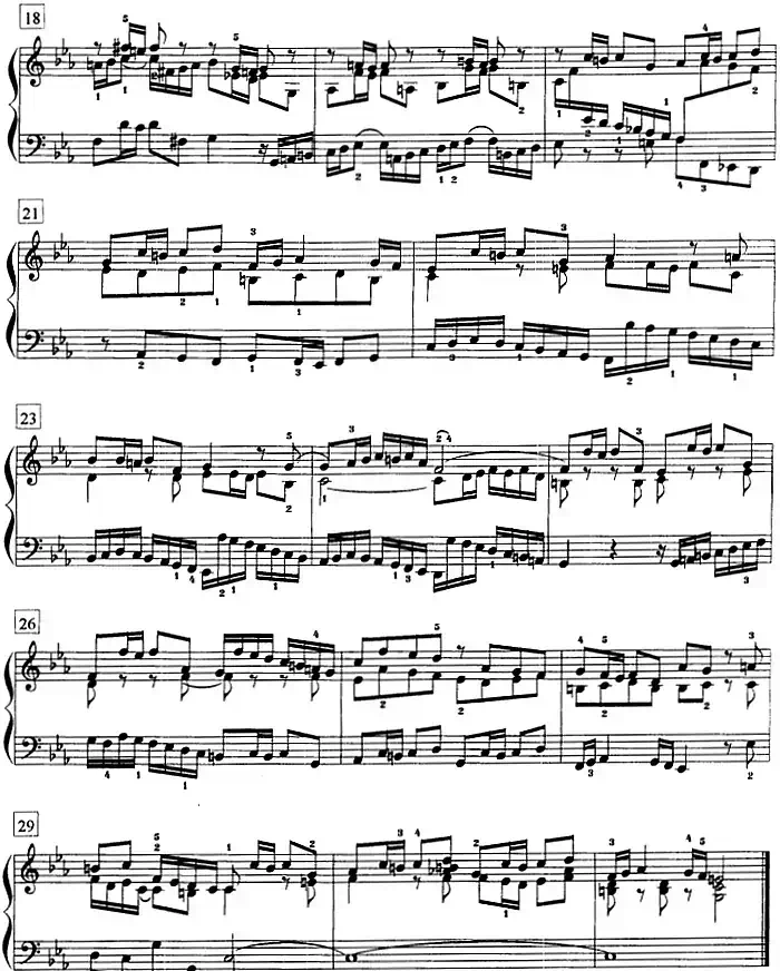 钢琴教程第七级 复调曲（赋格）