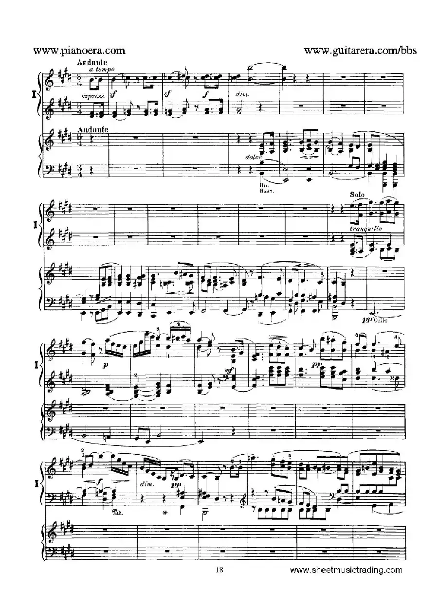 Piano Concerto No.1 in g Minor Op.25（g小调第一钢琴协奏曲·双钢琴）