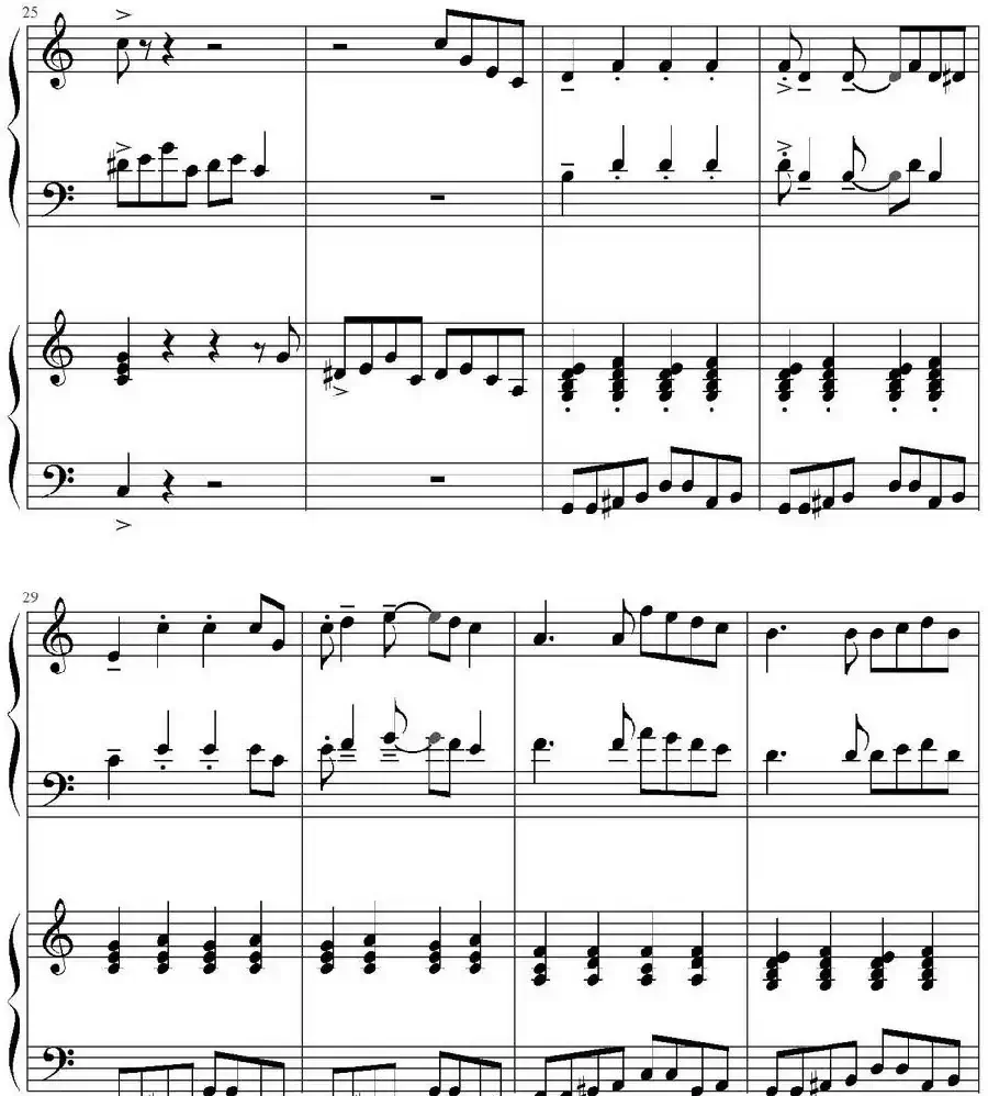 小蓝恰恰（Little Blue Cha-Cha 四手联弹）