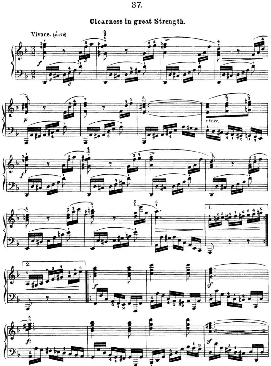 50首车尔尼Op.740钢琴手指灵巧技术练习曲(NO.37)