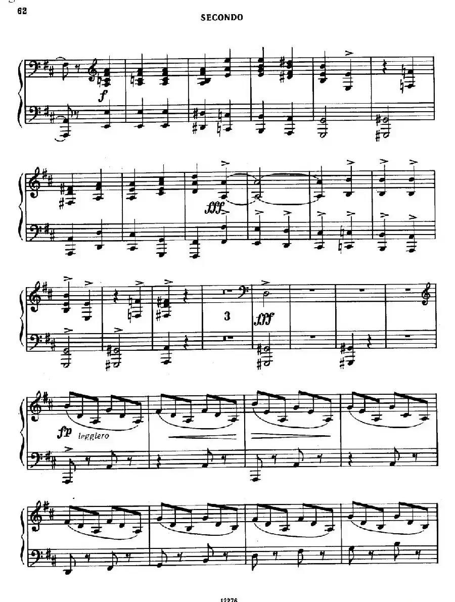 Tarantella in D Major（D大调塔兰泰拉舞曲·四手联弹）