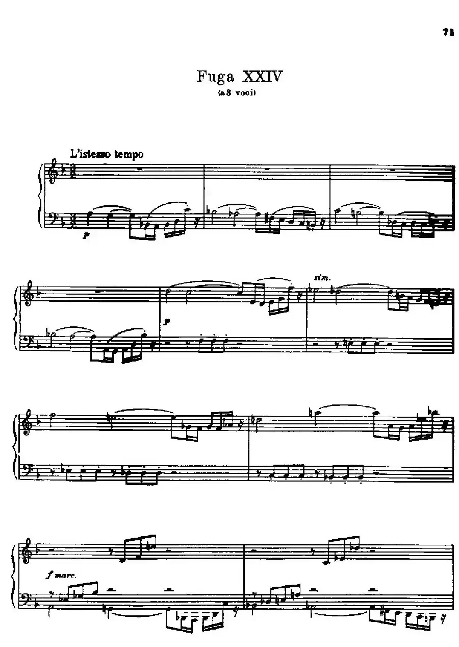 24 Preludes and Fugues Part.2 Op.45（24首前奏曲与赋格·第二部分·24）