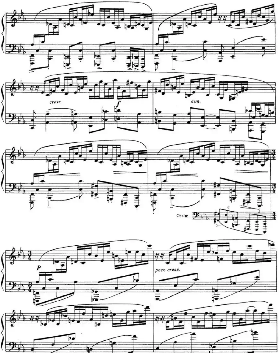 拉赫玛尼诺夫 音画练习曲9或10 Etudes tableaux Op.39 No.1