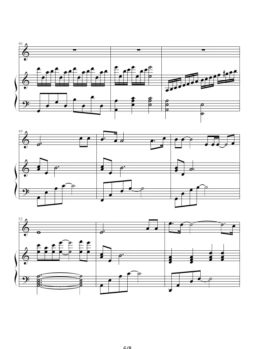 花落（钢琴伴奏谱）