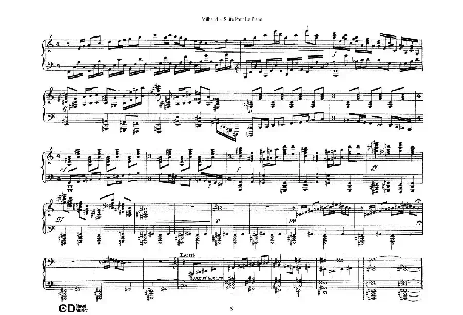 Suite Pour Le Piano Op.8（钢琴组曲·Ⅲ）