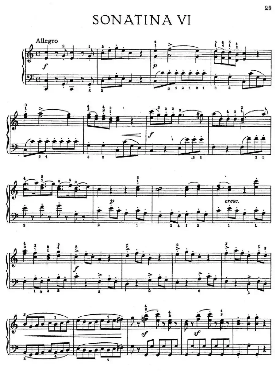 6 Viennese Sonatinas K.439b（6首维也纳小奏鸣曲·Ⅵ）