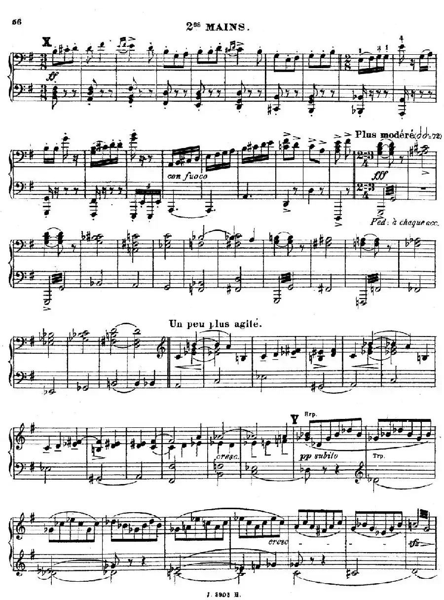 Symphony on a French Mountain Air Op.25（法国山歌交响曲·双钢琴·Ⅲ）