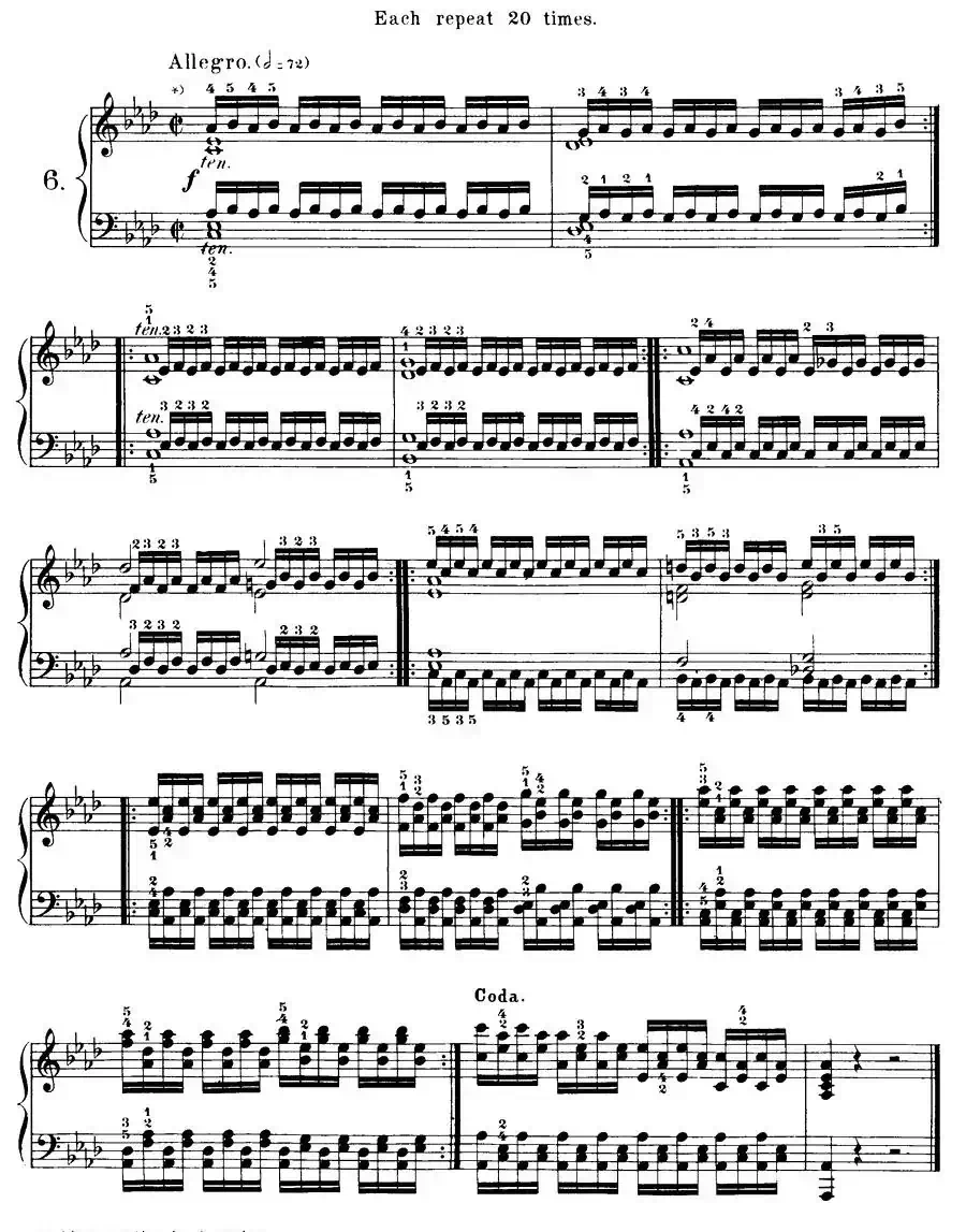 Czerny - 40 Daily Exerci Op.337（6—10）（40首日常训练曲）