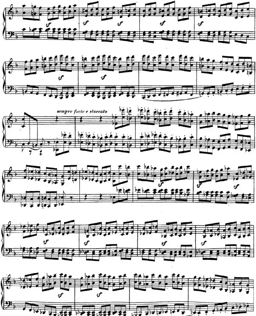 贝多芬钢琴奏鸣曲22 F大调 Op.54 F major