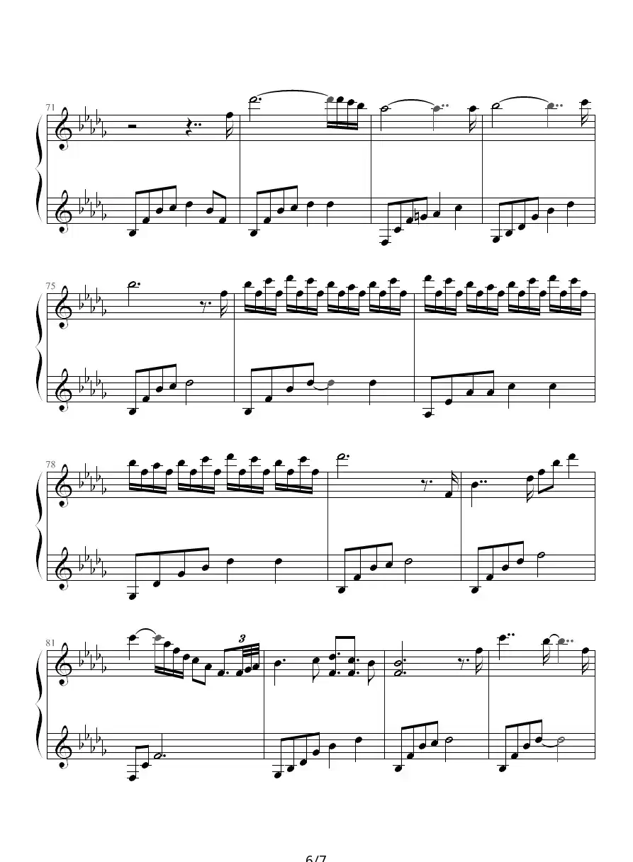 I miss you（幸运桔制谱版）