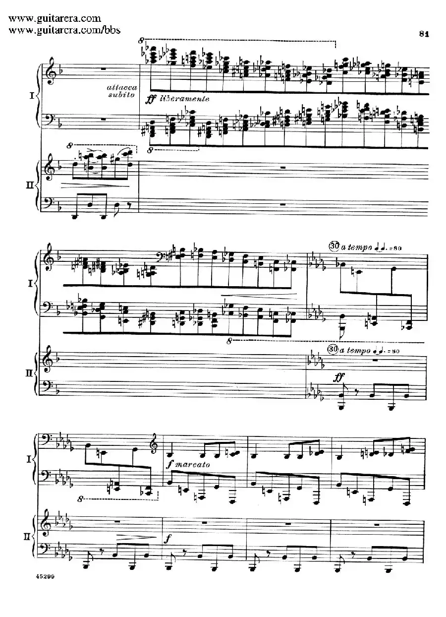 Piano Concerto Op.38（钢琴协奏曲·双钢琴·第三乐章）