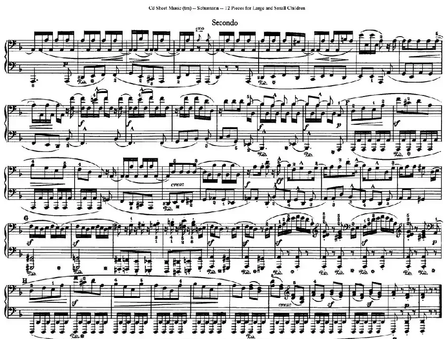 12首为孩子们而作的四手联弹曲 Op.85（四手联弹）（11）