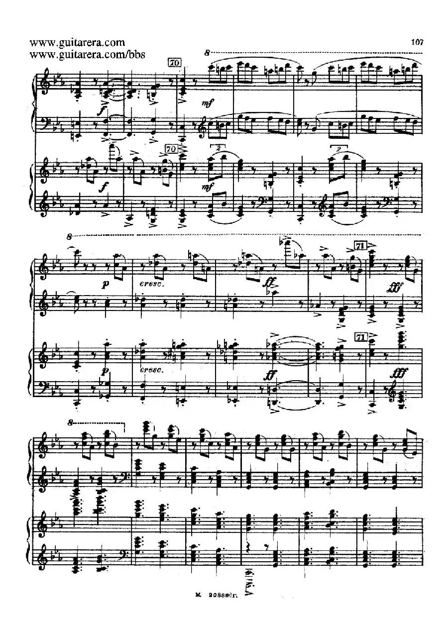第二双钢琴组曲 Suite for Two Pianos No.2 Op.17（4. 塔兰泰拉舞曲 Tarantella）