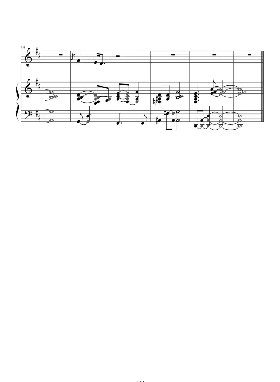 两个人不等于我们-原版（钢琴伴奏谱）