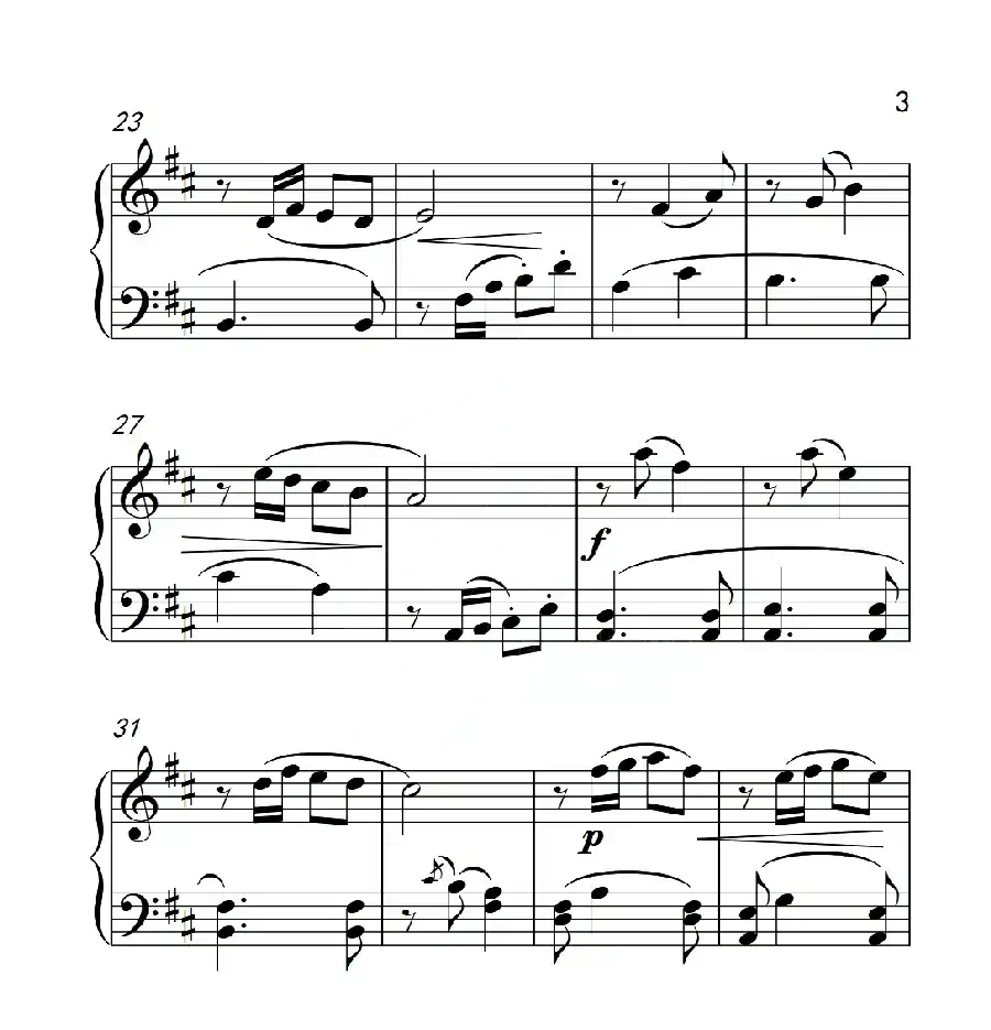 第三级A组 不倒翁在笑(中国音乐学院钢琴考级作品1~6级)