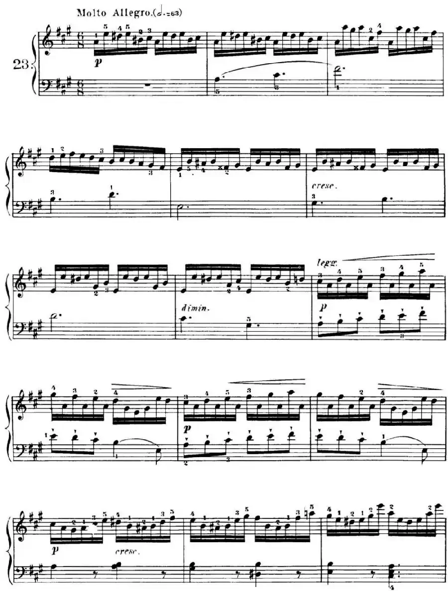 40首车尔尼Op.299钢琴快速练习曲（NO.23）